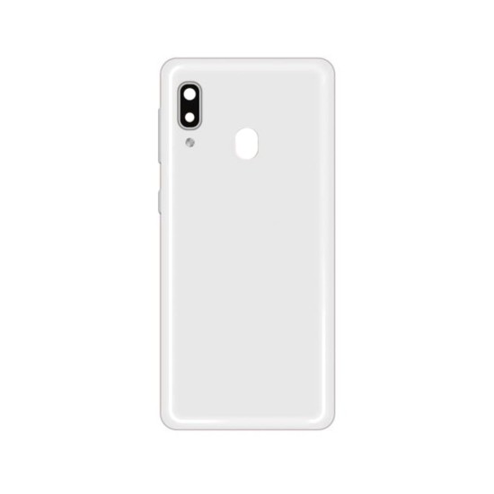 Back Cover+Camera Lens Samsung Galaxy A20E/A202F White